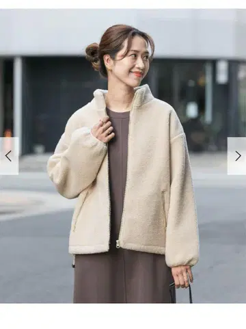 [ 새상품 ] 어반 리서치 도어스 스탠드 카라 보아 블루종 아이보리