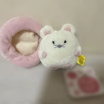 썬레몬 사과집 햄스터 봉제 인형 마스코트 키링