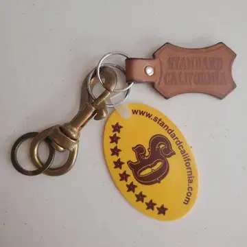 2점 세트 STANDARD CALIFORNIA 키링 가죽