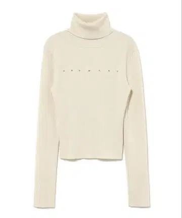 andmary Mary turtle knit tops ivory