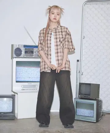 MSG 체크 셔츠
