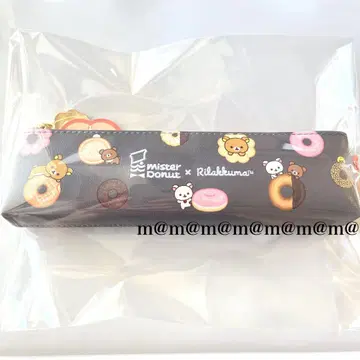 리락쿠마 미스터 도넛 미스도 콜라보 펜 파우치 펜 케이스 필통