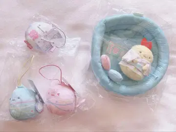 봉제 인형 멀티 트레이 손바닥 봉제 인형 새우튀김 꼬리 4종 세트