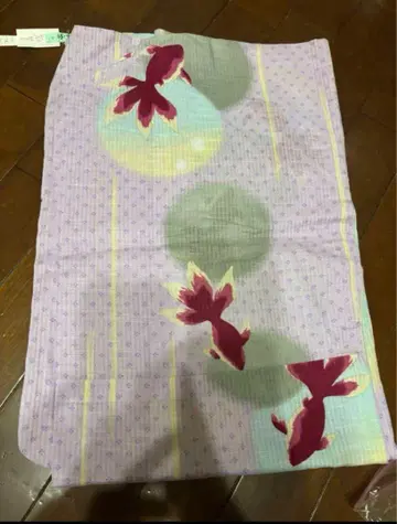 금붕어 연보라 유카타 클리닝 완료 착용 사진 있음