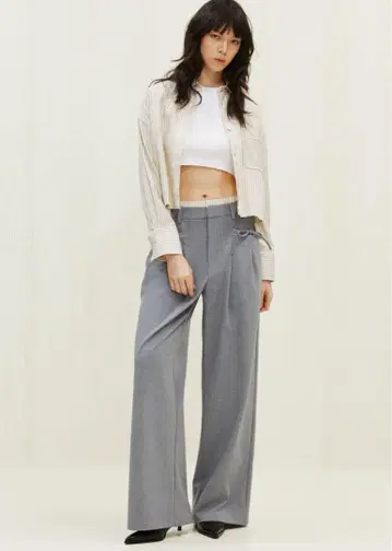 H&M 레이어드 허리 팬츠