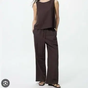 유니클로 린넨 블렌드 이지 팬츠 S 사이즈