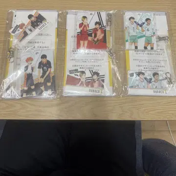 미사용 새상품 nanaco 카드 하이큐 디자인 아크릴 패스 케이스 포함