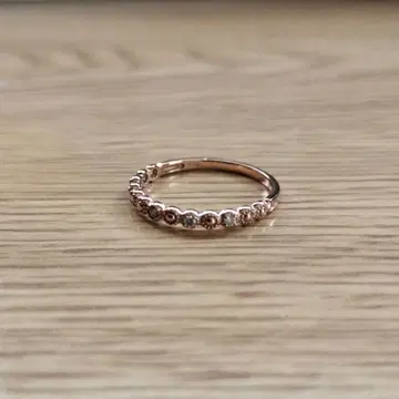 K10 핑크 골드 다이아몬드 반지