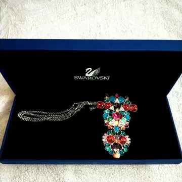 [ 새상품급 ] Swarovski 의 다색 장식 목걸이