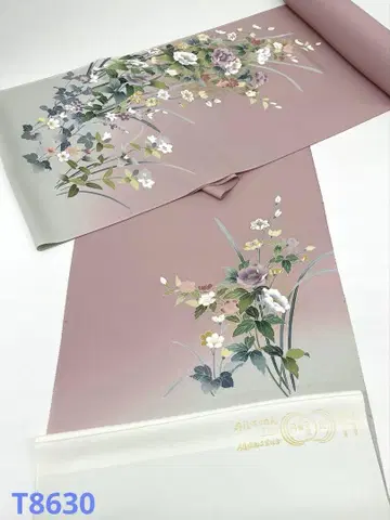 츠케사게 수제 금채 낙관입 순수 실크 옷감