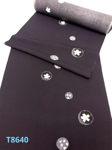 코몬 날개 패턴 눈꽃과 벚꽃 순수 실크 옷감