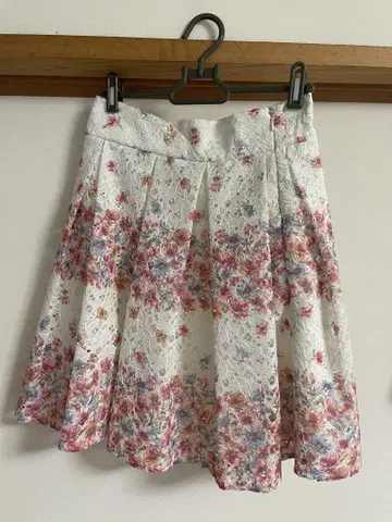 꽃무늬 스커트 허리 63cm