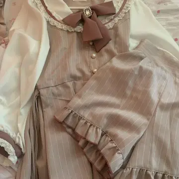 리즈리사 세일러 카라 셋업 핑크