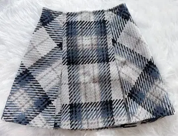 SNIDEL 로빙 체크 미니 스커트
