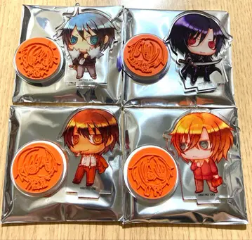 나이트로 키랄전 복권 토가이누의 피 B상 아크릴 스탬프 4개 세트