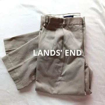 [ LANDS' END ] 슬랙스 페이주 32 면 폴리에스테르
