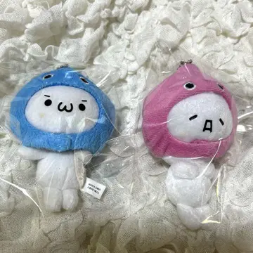 얼굴 글자 마스코트 봉제 인형 참 2개 세트