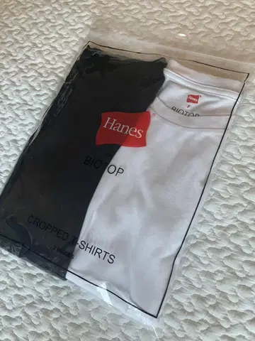 Hanes BIOTOP 크롭 T