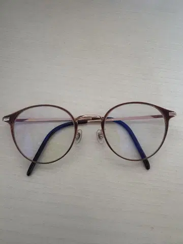Zoff 블루라이트 차단 안경 핑크 골드