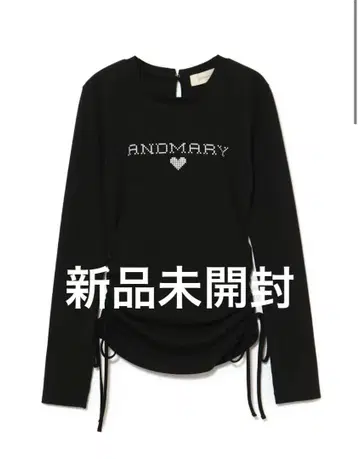 andmary Dot mary logo tops black