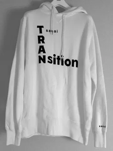 미사용 사카이 sacai 프린트 후드티 후디 화이트