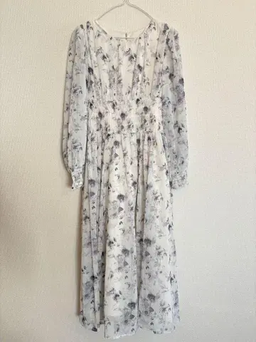 proportion body dressing: 플라워 쉬폰 원피스