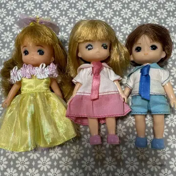 미키짱 마키짱 리쿠군 사이좋은 유치원 리카짱 인형 3체