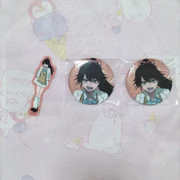 BLEACH WORLD 캔뱃지 스티커 호정고등학교&백사여자ver. 밤비
