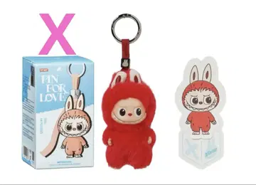 Labubu 알파벳 [ X ] 라부부 봉제 인형 펜던트 popmart