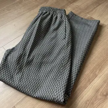 기하학 패턴 와이드 팬츠