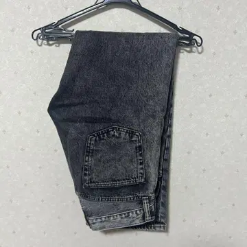 그레이 와이드 레그 데님