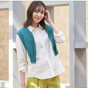 새상품 PittaRe:) 브릭하우스 도쿄 셔츠 W 거즈 긴팔 셔츠