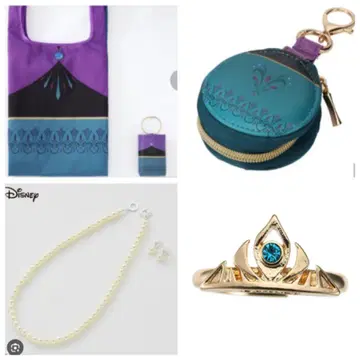 디즈니 안나 엘사 액세서리 & 쥬얼리 박스 참 & 에코백