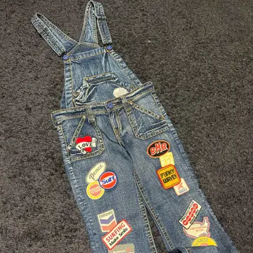 BLUEMOONBLUE 오버롤 y2k 헤이세이 데님 헤이세이 갸루