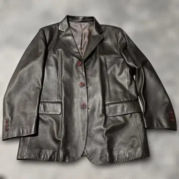 양가죽 테일러드 자켓 브라운 L