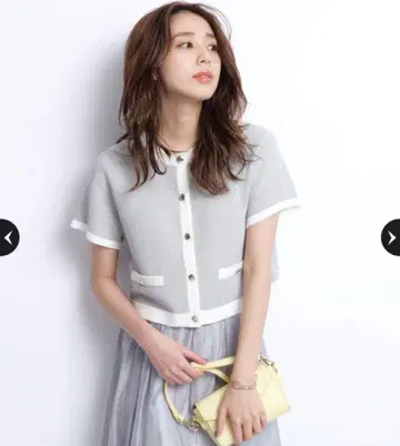 [JUSGLITTY] 샤이니 배색 자켓 가디건