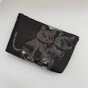 PJC 초화 크로치 지퍼 파우치 핸드메이드 디모스