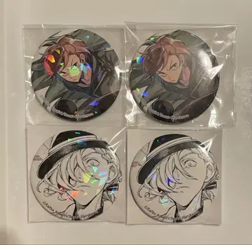 문호 스트레이독스 홀로그램 캔뱃지 나카하라 츄야 폴 베르렌 4점