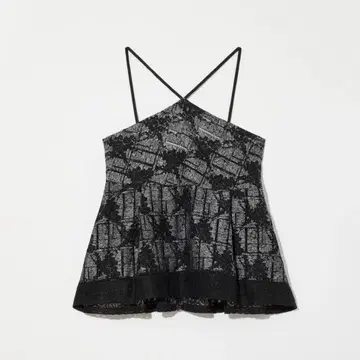 SWITCHING LACE PEPLUM TOPS Eaphi