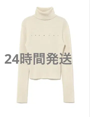 andmary Mary turtle knit tops ivory