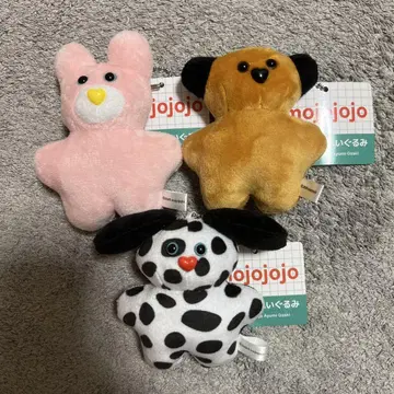 택 포함 미사용 새상품 mojojojo 마스코트 봉제 인형 3종 세트
