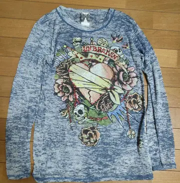 ZARA MAN 락 T 롱 T / 스컬 & 하트 프린트