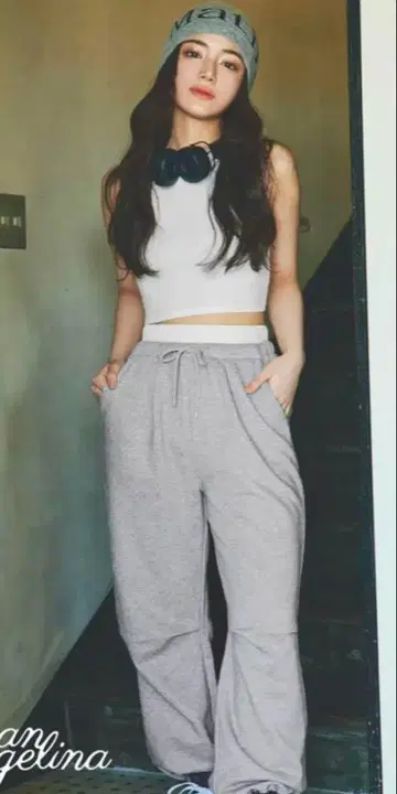 lunangelina Double Waist Sweat Pants