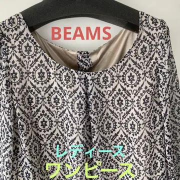BEAMS 원피스(미사용 새상품) 이컷 패턴 폴리에스테르 100% 여성용