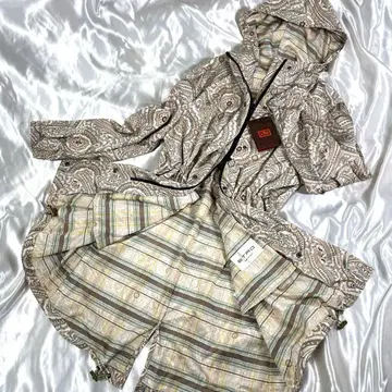 XL 42 새상품 택 포함 ETRO 에트로 페이즐리 코트 폴리에스테르