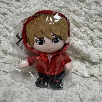 빨간색 후드 부착 봉제 인형 약 20cm