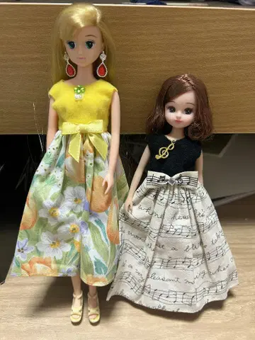 옷 갈아입히기 인형 리카짱 당시물 헤이세이 레트로 티모테 & 타카라토미