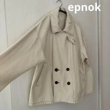새상품급 epnok 화이트 데님 더블 테일러드 블루종 자켓 S