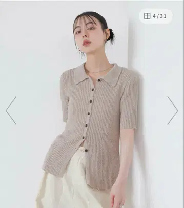 LIAN 믹스 썸머 폴로 니트