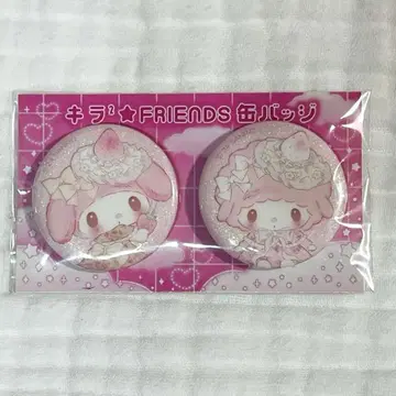 새상품 딸기신문 부록 캔뱃지 화이트딸기 마이스위트피아노 마이멜로디